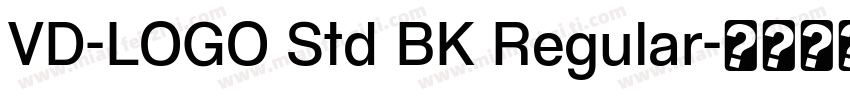 VD-LOGO Std BK Regular字体转换